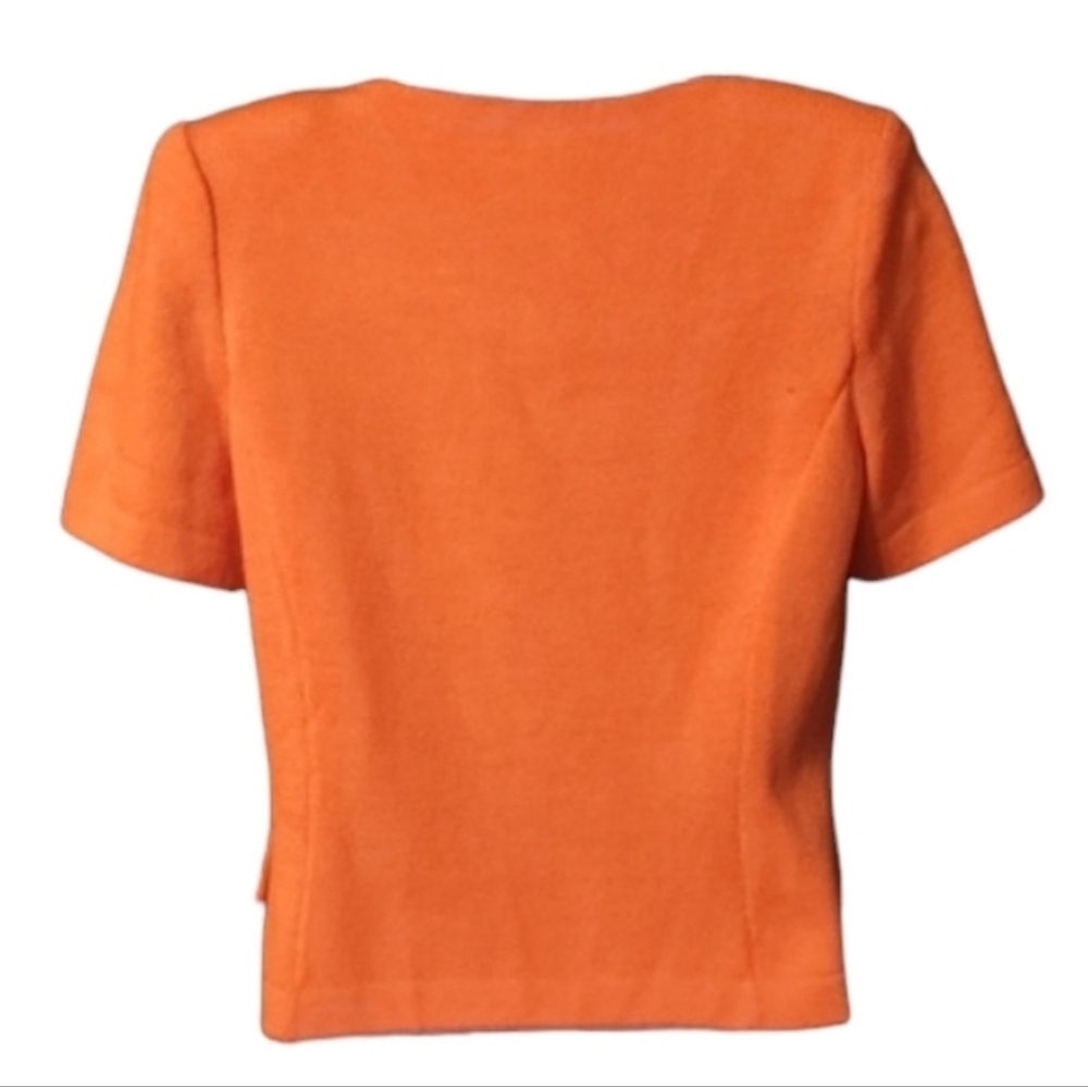 St John Orange Women's Top Jacket with Chain Detail - Picture 4 of 5